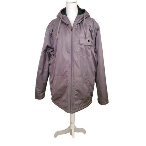 Oakley Winter Parka Coat Hooded Nylon Gray Mens Size XL - Picture 1 of 7